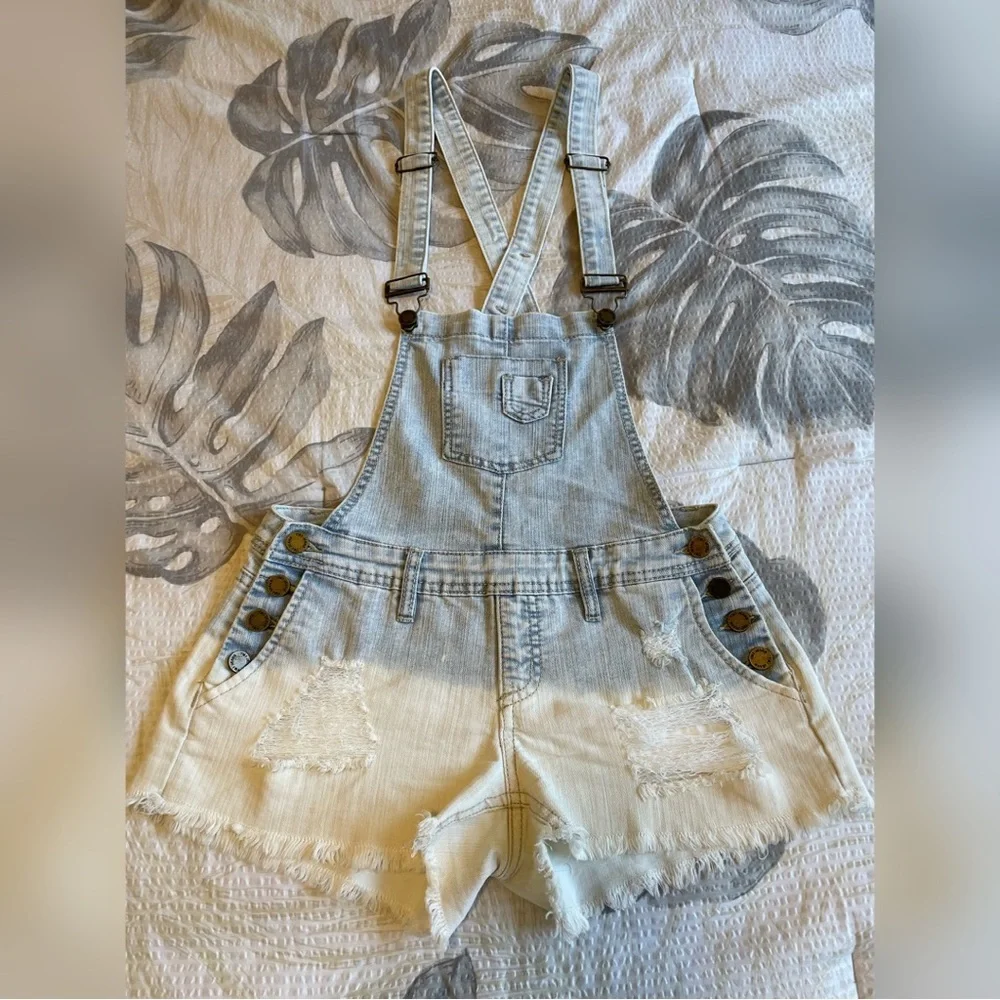 Jean Short Overalls - Picture 1 of 3